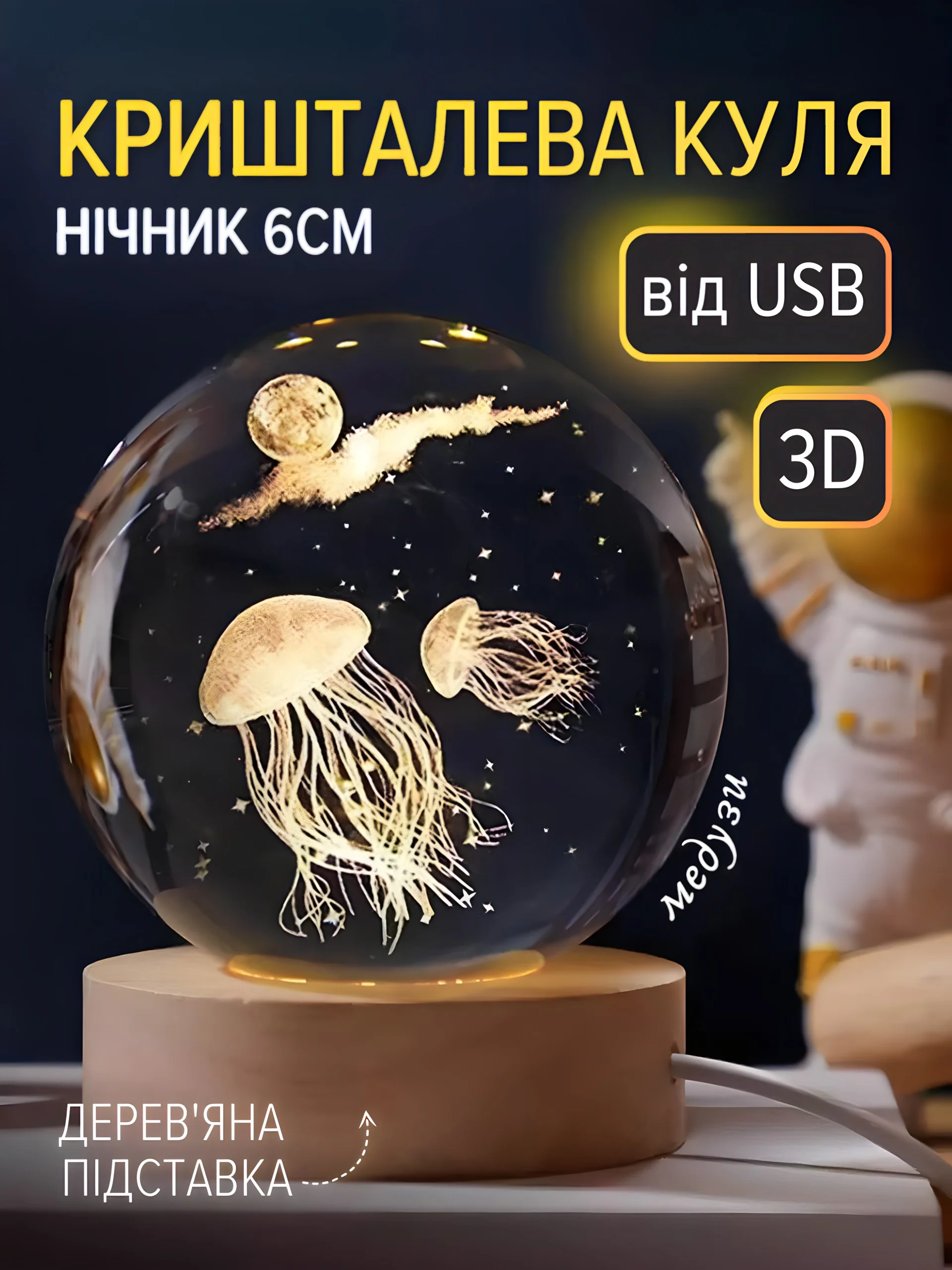 Куля "Медузи" (6см)
