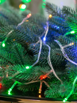 Гірлянда-нитка 16 м на прозорому дроті, 171 LED, мультиколор, фото 2