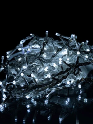 Вулична гірлянда «Бахрома» 6 м, 105 LED, білий дріт, біле світло, фото 2