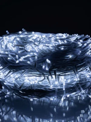 Вулична гірлянда «Різдвяна фея» 100 м, 1000 LED, білий дріт, біле світло, фото 4